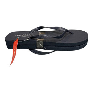 Joe Fresh Flip Flop Sandals mens Size 9 Blue Beach Shoes Summer Casual